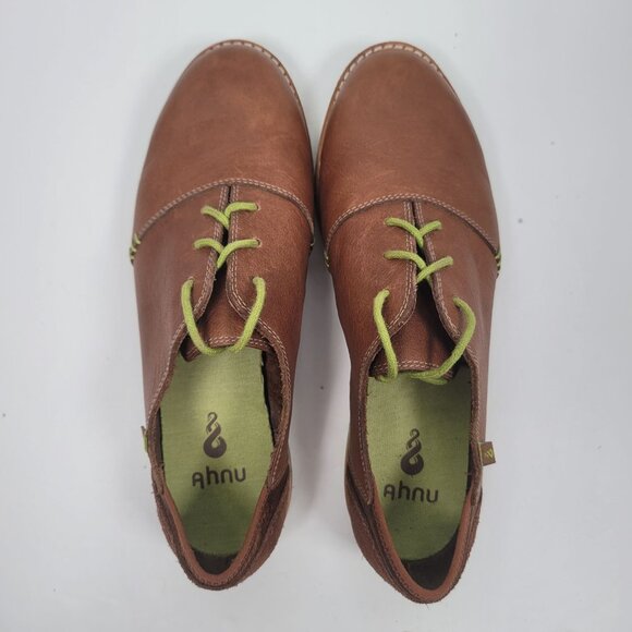 Ahnu Men\'s Brown Leather Casual Oxford Shoes F8014G US Size 8 main image 4